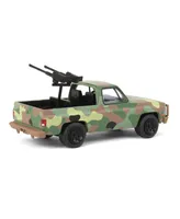 1/64 Chevrolet M1009 Cucv Camouflage Green light Battalion 64 Series 3 61030-e