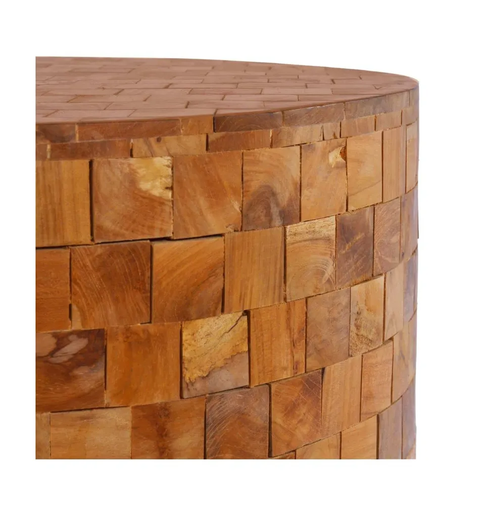Coffee Table 23.6"x23.6"x13.8" Solid Teak Wood