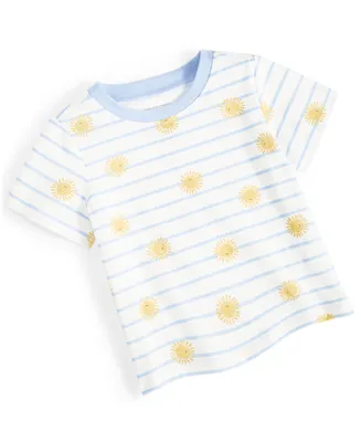 First Impressions Baby Boys Sun-Print Striped T-Shirt, Created for Macy's