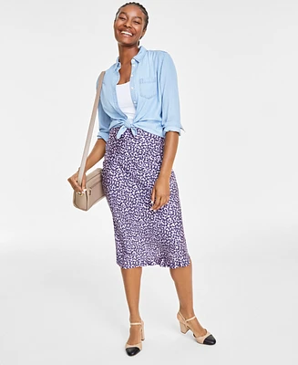 On 34th Women's Chambray Shirt, Created for Macy's