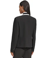 Karl Lagerfeld Women's Reverse Lapel One Button Blazer