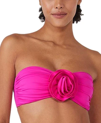 kate spade new york Women's Rosette-Detail Convertible Bandeau Bikini Top