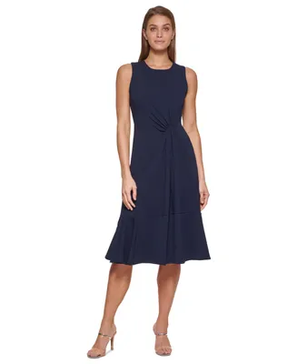 Dkny Women's Sleeveless Ruched-Front Dress