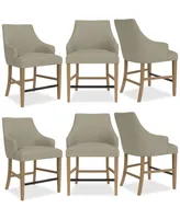 Nelin 6pc Counter Height Chair Set