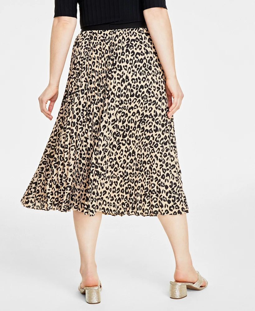 Women's Pleated A-Line Midi Skirt, Created for Macy's