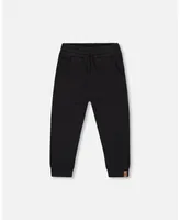 Boy French Terry Pant Black