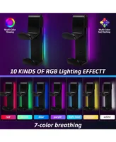Bolt Axtion Rgb Game Controller Charger Wall Mount Holder with 10 Lighting Modes with Bundle