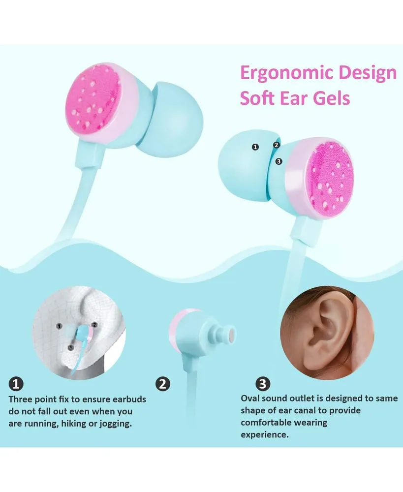 Donut Cute Ear bud & in-Ear Headphones Wired Gift for School Girls and Boys