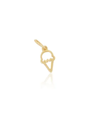 The Lovery Mini Gold Ice Cream Cone Charm 14K Gold