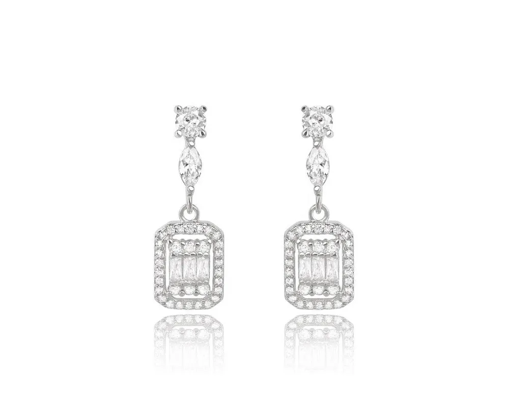 Cubic Zirconia Drop Earrings