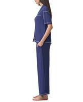 Splendid Women's 2-Pc. Notched-Collar Pajamas Set