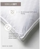 Sobel Westex Sobella Soft 100% Cotton Face Medium Density Pillow, Queen