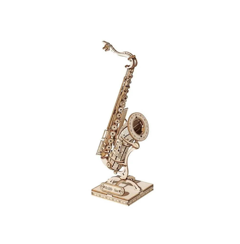 Diy 3D Wood Puzzle - Saxophone - 136pcs