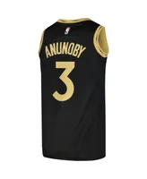 Men's Nike Og Anunoby Black Toronto Raptors Swingman Player Jersey - City Edition