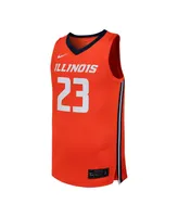 Men's Nike #23 Orange Illinois Fighting Illini Replica Basketball Jersey