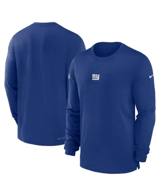 Men's Nike Royal New York Giants 2023 Sideline Performance Long Sleeve T-shirt