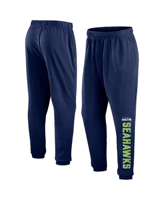 Men's Fanatics College Navy Seattle Seahawks Chop Block Fleece Sweatpants