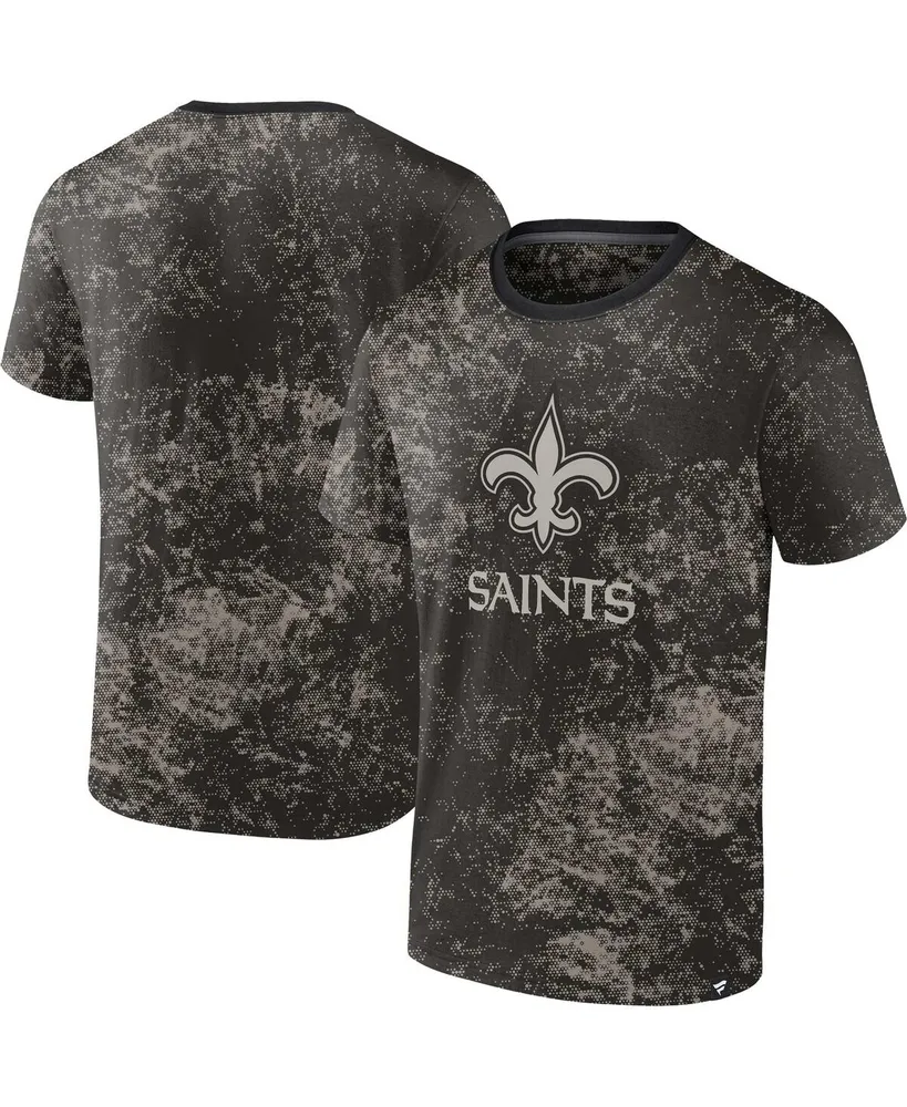 Men's Fanatics Black New Orleans Saints Shadow T-shirt