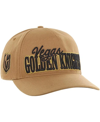 Men's '47 Brand Tan Vegas Golden Knights Barnes Hitch Adjustable Hat