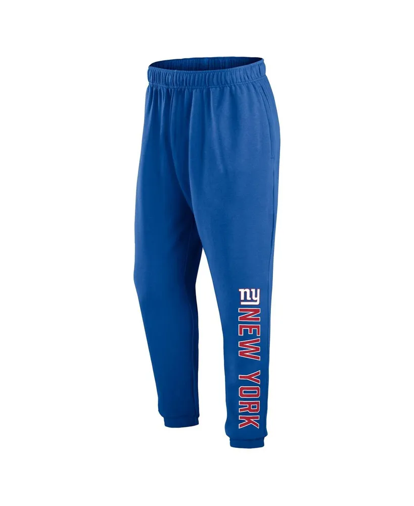 Men's Fanatics Royal New York Giants Chop Block Fleece Sweatpants