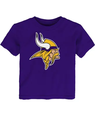 Toddler Boys and Girls Purple Minnesota Vikings Primary Logo T-shirt