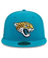 Men's New Era Teal Jacksonville Jaguars Main Patch 59FIFTY Fitted Hat