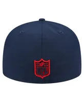 Men's New Era Navy England Patriots Main 59FIFTY Fitted Hat