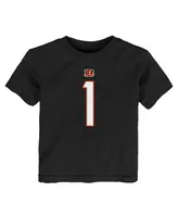 Toddler Boys and Girls Nike Ja'Marr Chase Black Cincinnati Bengals Player Name Number T-shirt