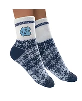 Women's ZooZatz North Carolina Tar Heels Fuzzy Holiday Crew Socks