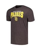 Men's Concepts Sport Charcoal, Brown San Diego Padres Meter T-shirt and Pants Sleep Set