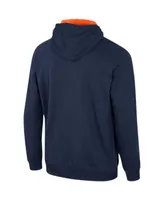 Men's Colosseum Navy Virginia Cavaliers Team Half-Zip Pullover Hoodie