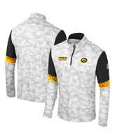 Men's Colosseum Camo Iowa Hawkeyes Oht Military-Inspired Appreciation Tomahawk Quarter-Zip Windshirt