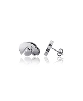 Women's Dayna Designs Iowa Hawkeyes Team Logo Silver Post Earrings