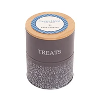 Country Living Pet Treat Storage Jars - Charcoal 2 (Pair)