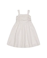 Hope & Henry Girls' Sleeveless Ruched Bodice Party Dress