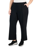 Id Ideology Plus High Rise Wide Leg Sweatpants, Created for Macy's