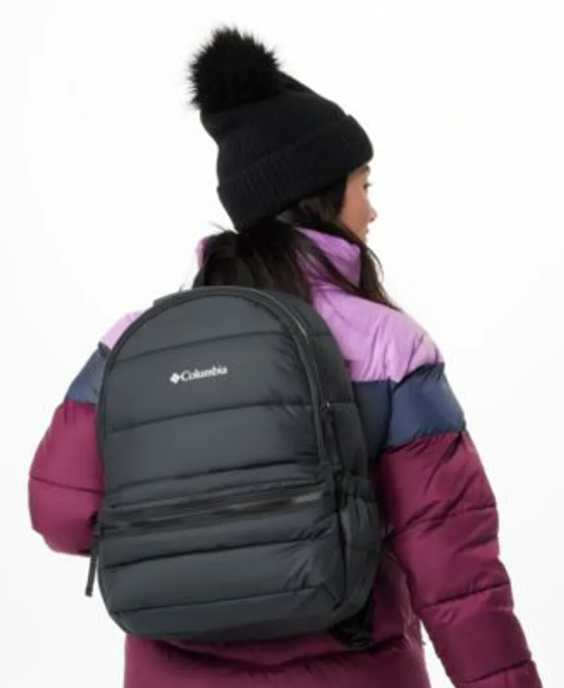 Columbia Womens Puffect Colorblocked Jacket Beanie Cotton T Shirt Backpack