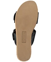 Style & Co Women's Temppestt Slip On Double Buckle Wedge Sandals, Created for Macy's