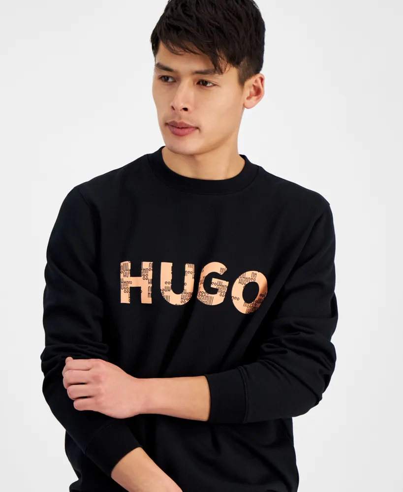 Hugo by Boss Men's Regular-Fit Logo-Print Sweatshirt, Created for Macy's
