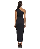 Donna Morgan Women's One-Shoulder Midi Dress