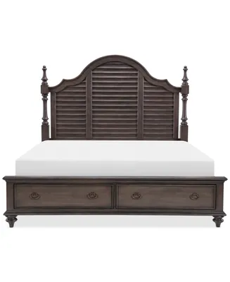 Mandeville Louvered Queen Storage Bed