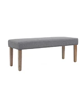 Boss Office Products 17.5" Polyester Linen Hospitality Bench