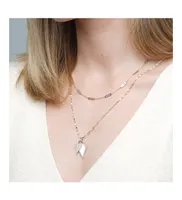 The Lovery Mother of Pearl Bar Chain Necklace