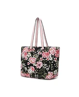 Mkf Collection Hallie Quilted floral Pattern Tote Bag by Mia K