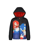 Sega Sonic the Hedgehog Baby Girls Printed Midweight Puffer Jacket