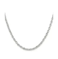 Chisel Stainless Steel Polished 3.2mm Cable Chain Necklace