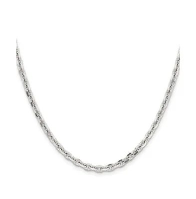 Chisel Stainless Steel Polished 4.3mm Cable Chain Necklace