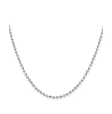 Chisel Stainless Steel Polished 2.4mm Ball Chain Necklace