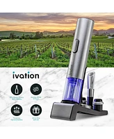 Ivation 7 Piece Wine Set, Electric Wine Opener, Wine Preserver & More!