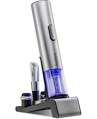 Ivation 7 Piece Wine Set, Electric Wine Opener, Wine Preserver & More!